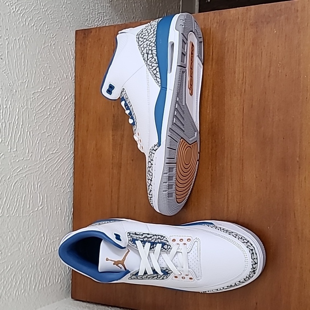 Air Jordan 3 Retro Washington Wizards Blue Copper Men Sneaker CT8532-148 Sz 12.5 - Picture 15 of 17